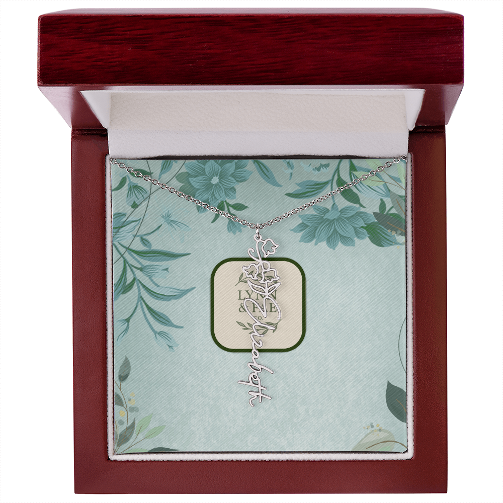 The Blooming Beauty Name Necklace