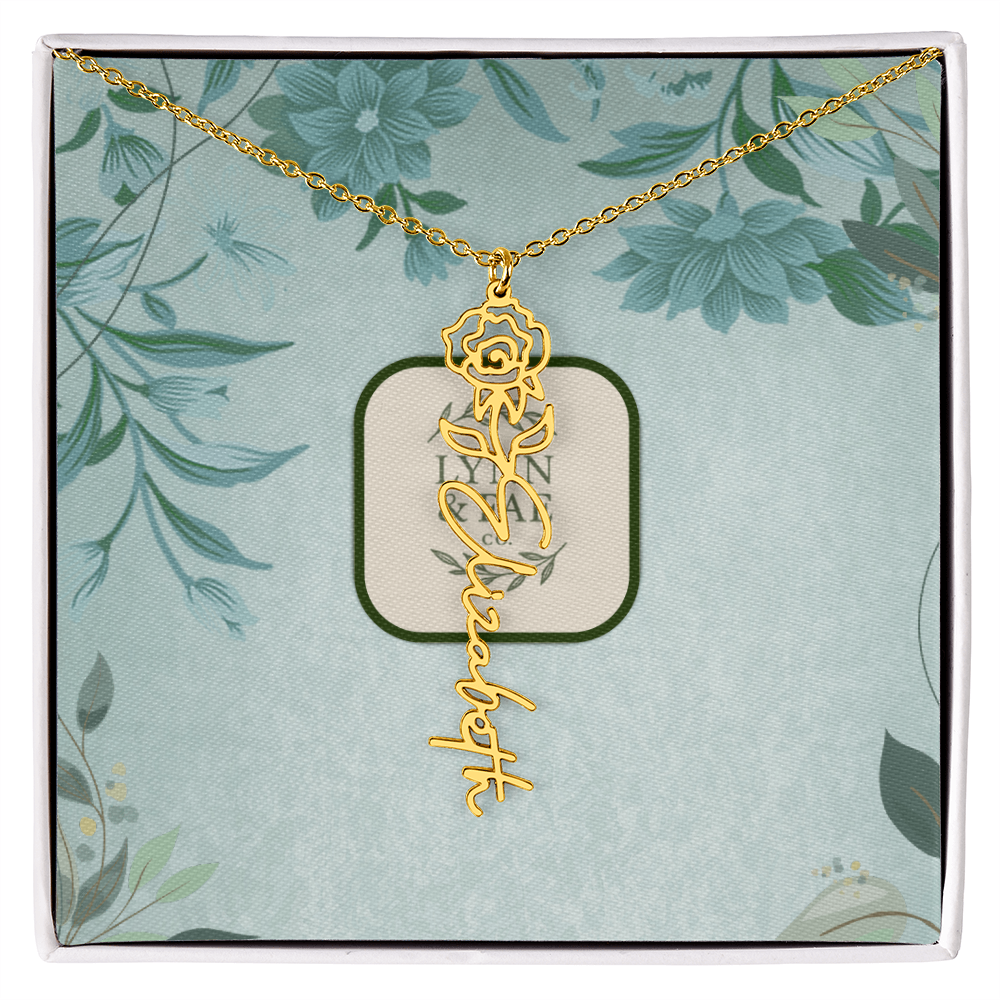 The Blooming Beauty Name Necklace