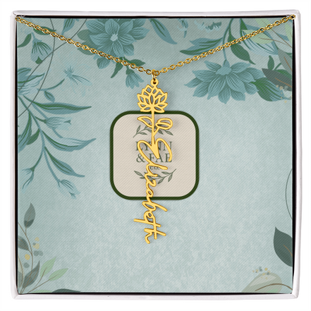 The Blooming Beauty Name Necklace