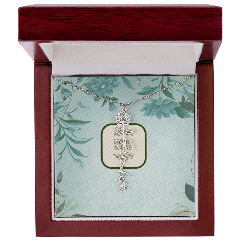 The Blooming Beauty Name Necklace