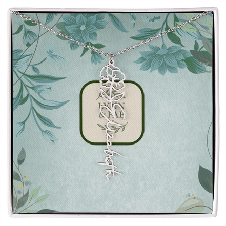 The Blooming Beauty Name Necklace