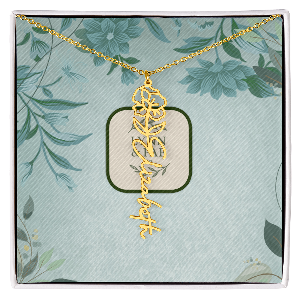 The Blooming Beauty Name Necklace