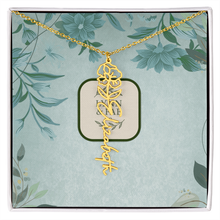 The Blooming Beauty Name Necklace