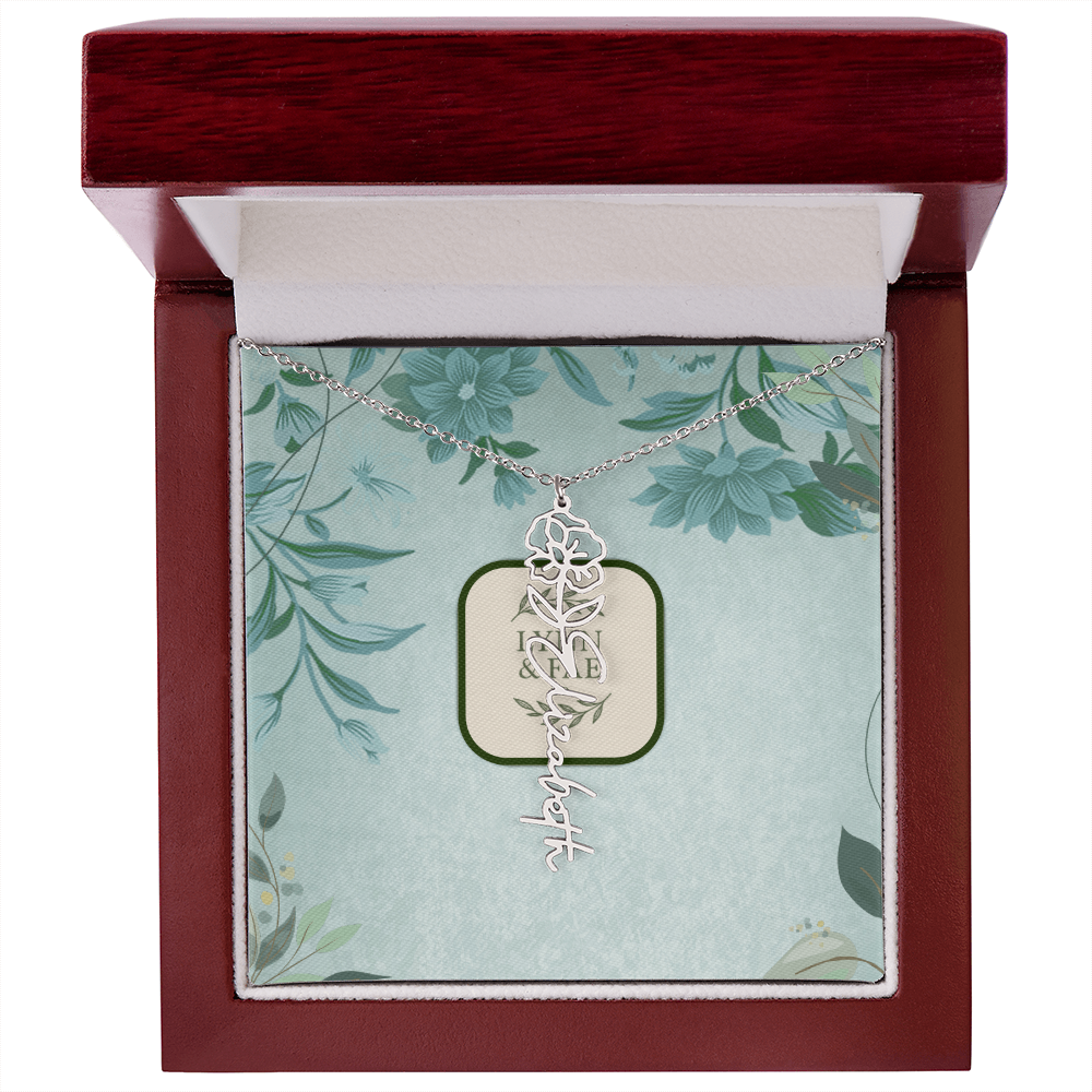 The Blooming Beauty Name Necklace