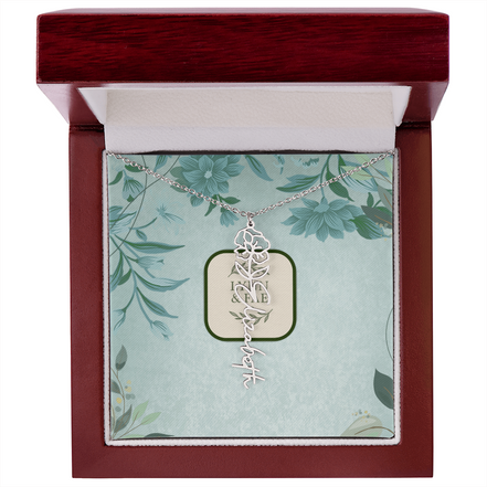 The Blooming Beauty Name Necklace