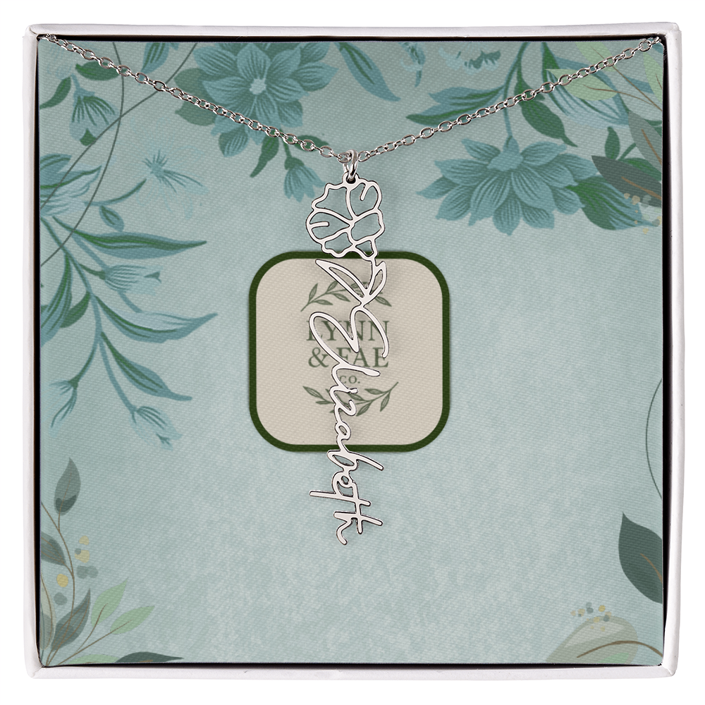 The Blooming Beauty Name Necklace