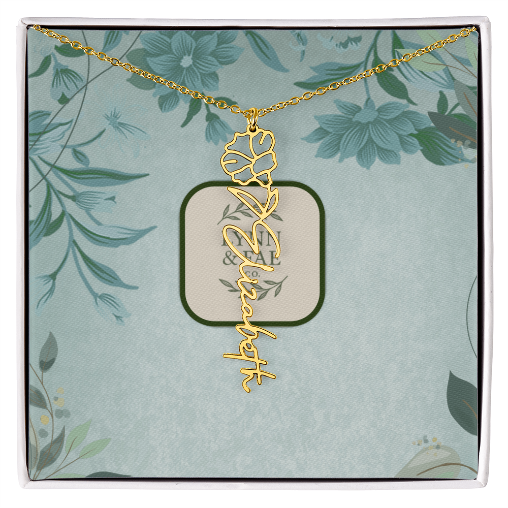 The Blooming Beauty Name Necklace