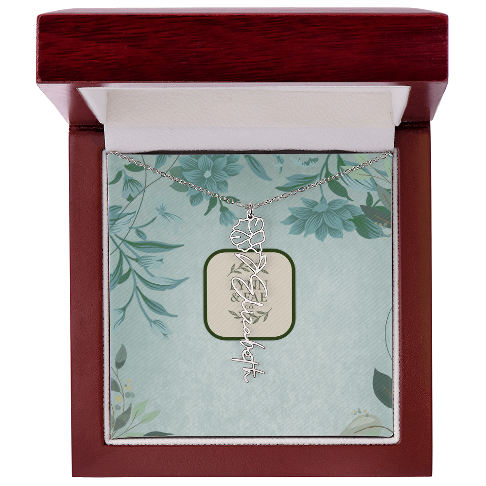 The Blooming Beauty Name Necklace