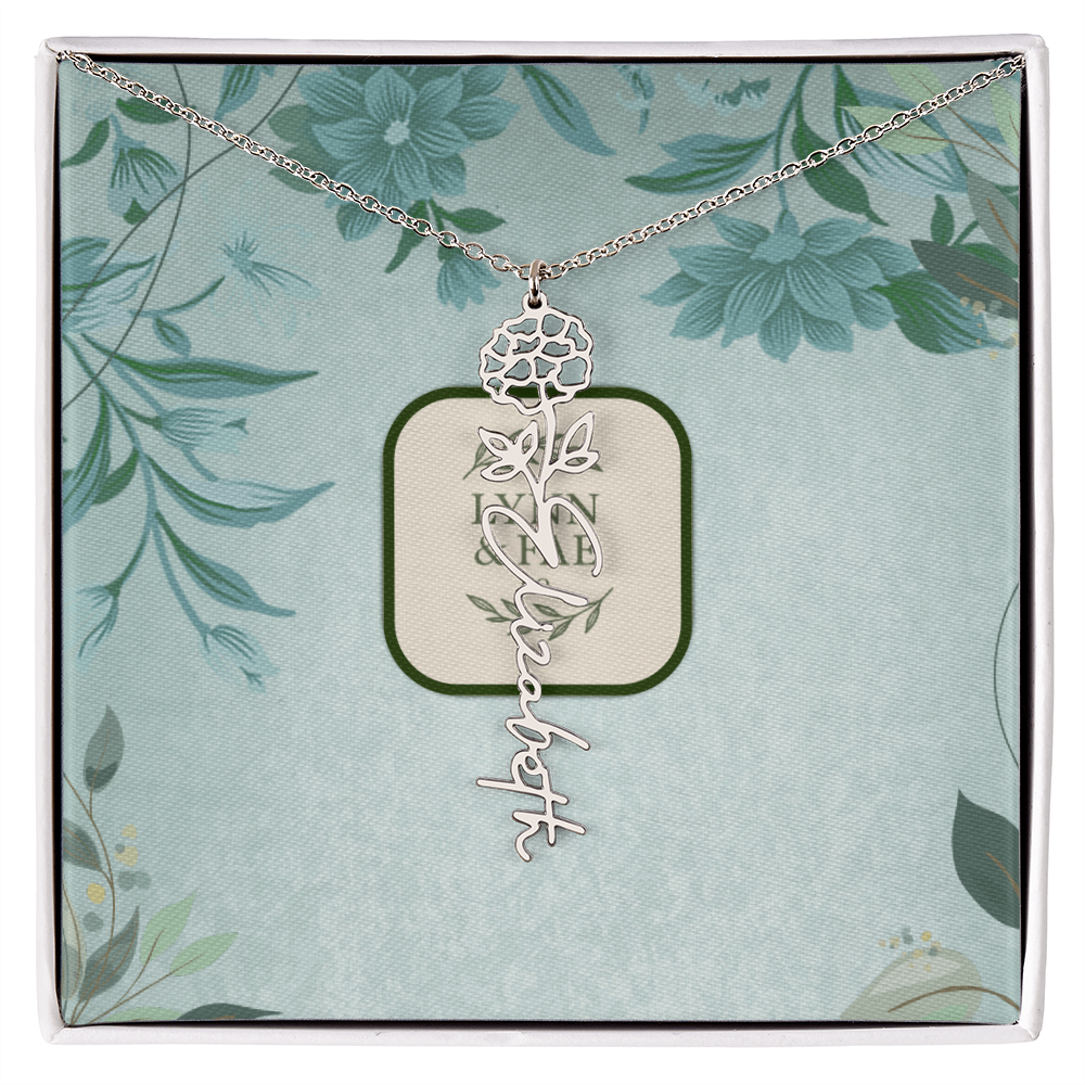 The Blooming Beauty Name Necklace