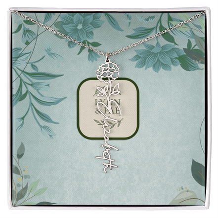 The Blooming Beauty Name Necklace