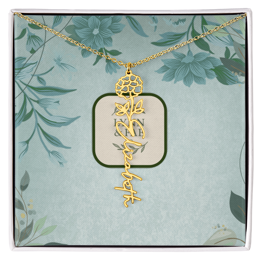 The Blooming Beauty Name Necklace