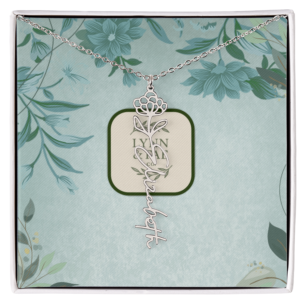 The Blooming Beauty Name Necklace
