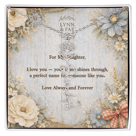 Flower Necklace - For My Daughter
