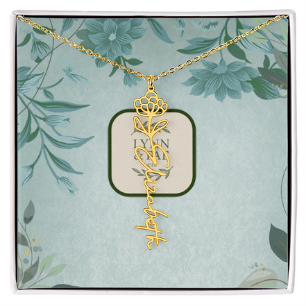 The Blooming Beauty Name Necklace