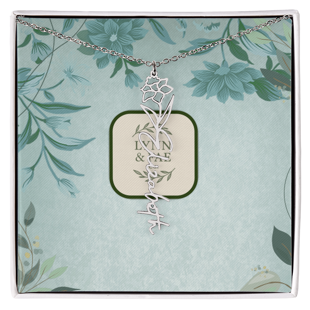 The Blooming Beauty Name Necklace