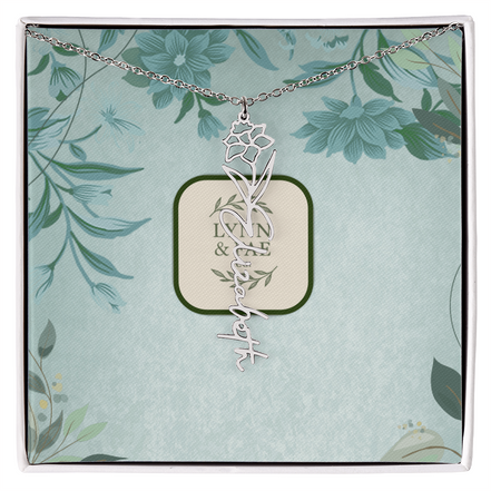 The Blooming Beauty Name Necklace