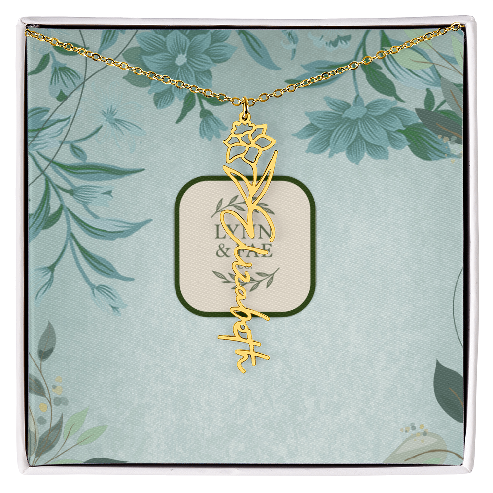 The Blooming Beauty Name Necklace