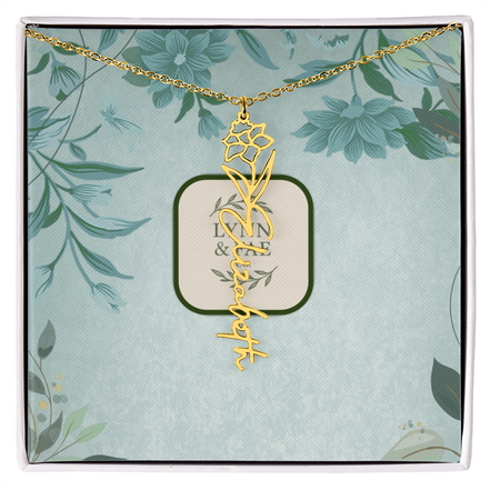 The Blooming Beauty Name Necklace