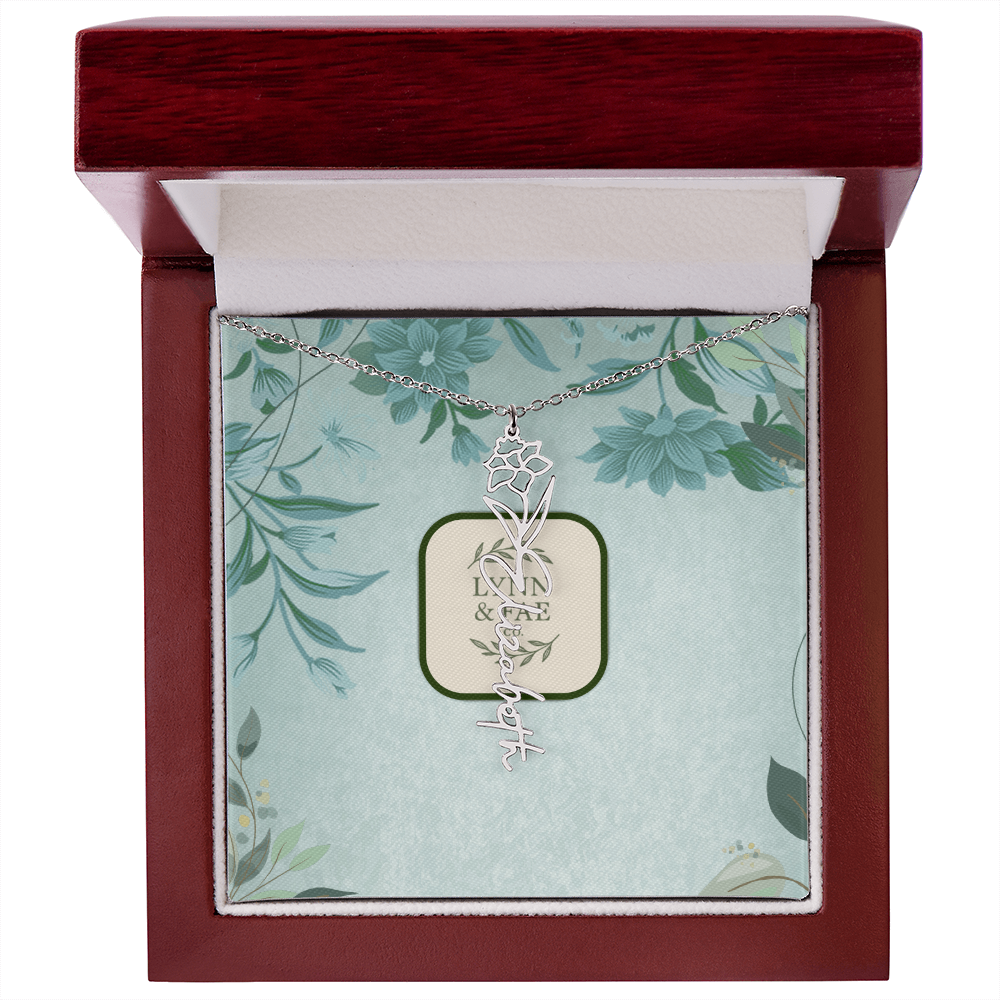 The Blooming Beauty Name Necklace