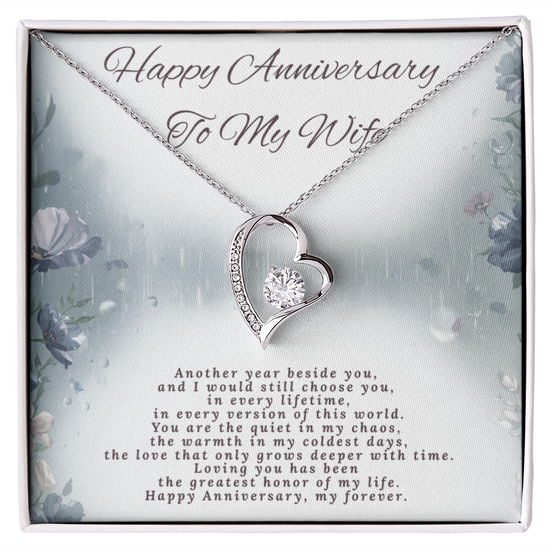Anniversary Gift for Wife- Forever Love Necklace