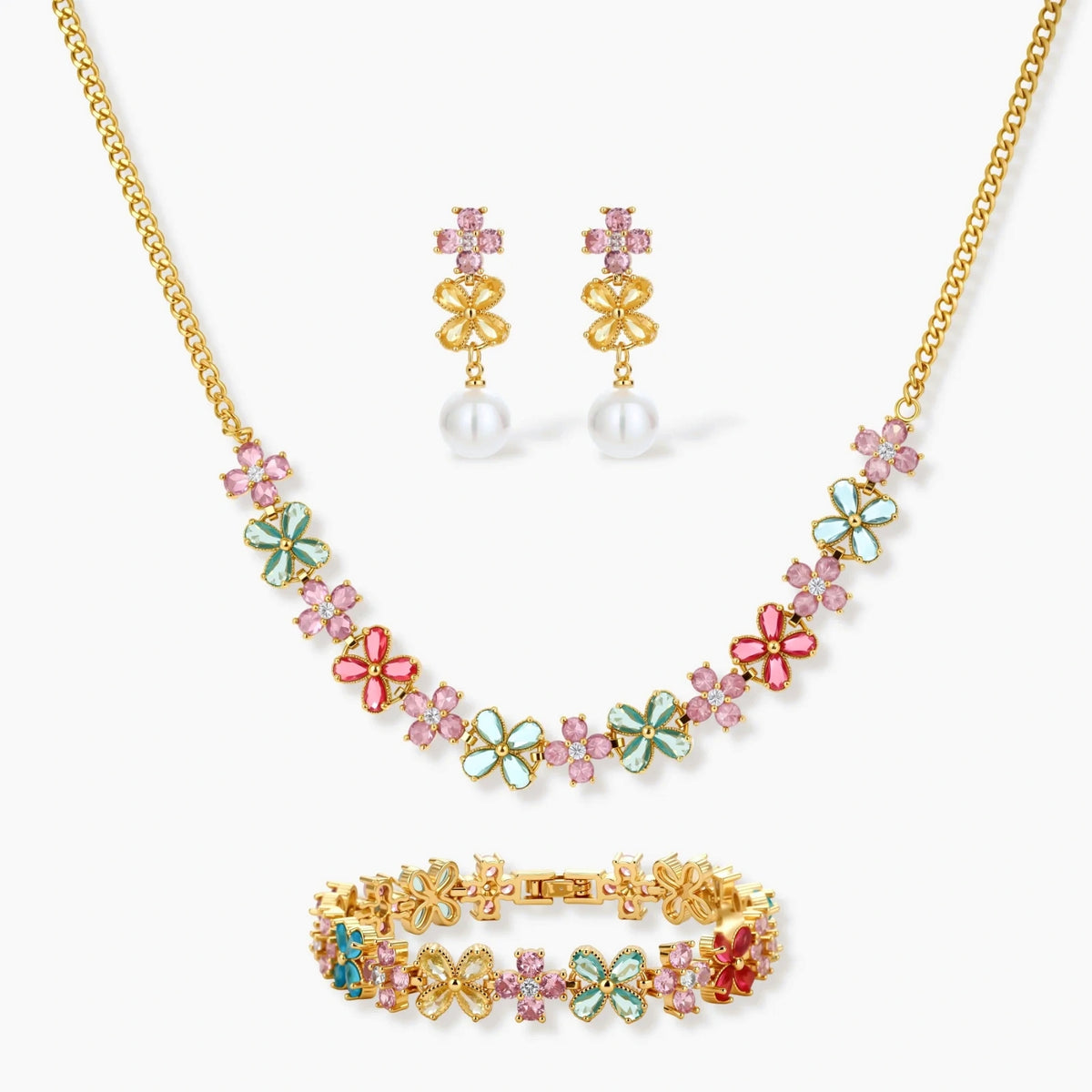 Glassy Garden Jewelry Set