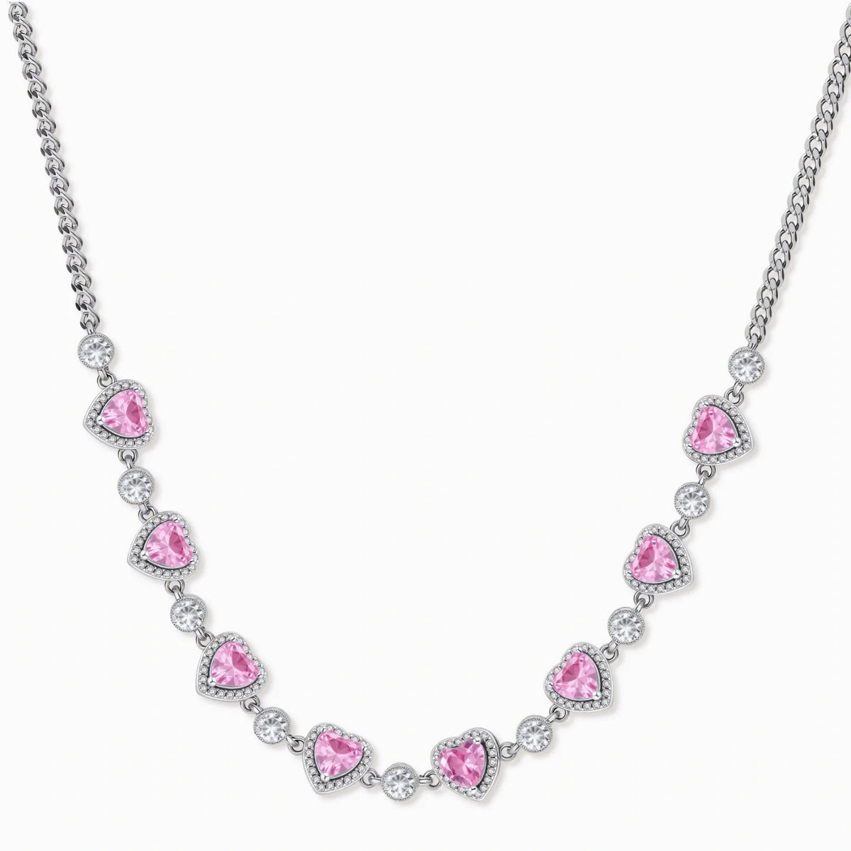 Pink Heart Romance Jewelry Set
